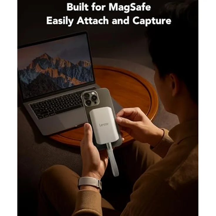 Lexar ES5 Tragbare SSD 2TB, USB 3.2 Gen2x2 mit 2.000 MB/s, IP65, MagSafe Kompatibel, Flüssige Silikonhülle – Bild 5