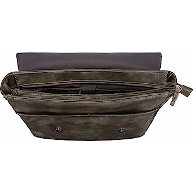 camel active Laos Messenger, 40cm Laptopfach aus 100% Kunstleder, braun – Bild 5