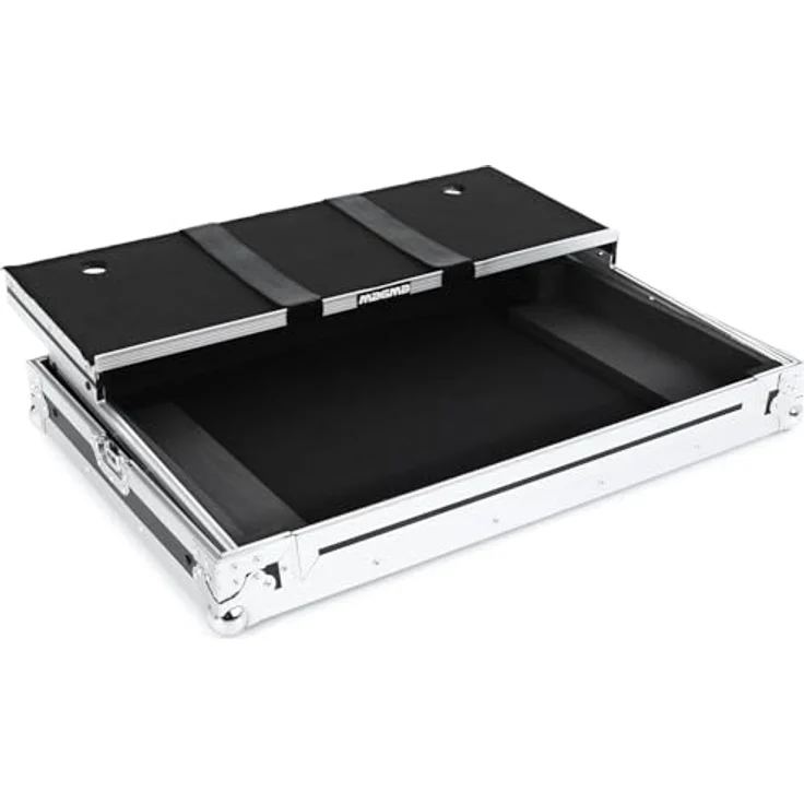 Magma DJ-Controller-Workstation DDJ-FLX10, Flightcase aus vinyllamiiniertem Sperrholz mit integrierter Laptop-Plattform und Kabelzugangsanschluss – Bild 2