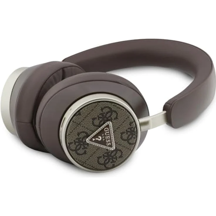 CG MOBILE Guess 4G Triangle Logo, Bluetooth ENC Over-Ear-Kopfhörer mit 45 Stunden Akkulaufzeit, braun – Bild 2