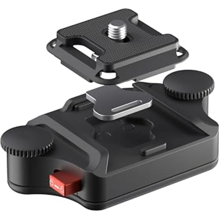 FREEWELL Rucksack-Schnellspannklemme - Universalhalterung für DSLR und spiegellose Kameras, leichter Aluminiumclip mit Dual-Sicherheitsschlössern, bis 15 kg Tragfähigkeit – Bild 1