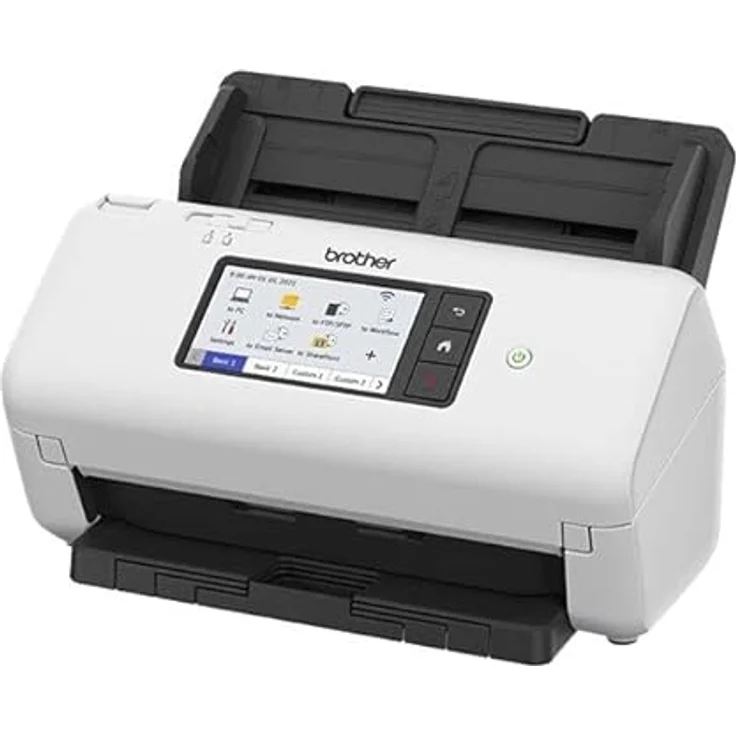 Brother ADS-4700W, Professioneller Dokumentenscanner mit USB, LAN und WLAN, Duplex Scan, Touchscreen, ADS4700WRE1, Weiß – Bild 5
