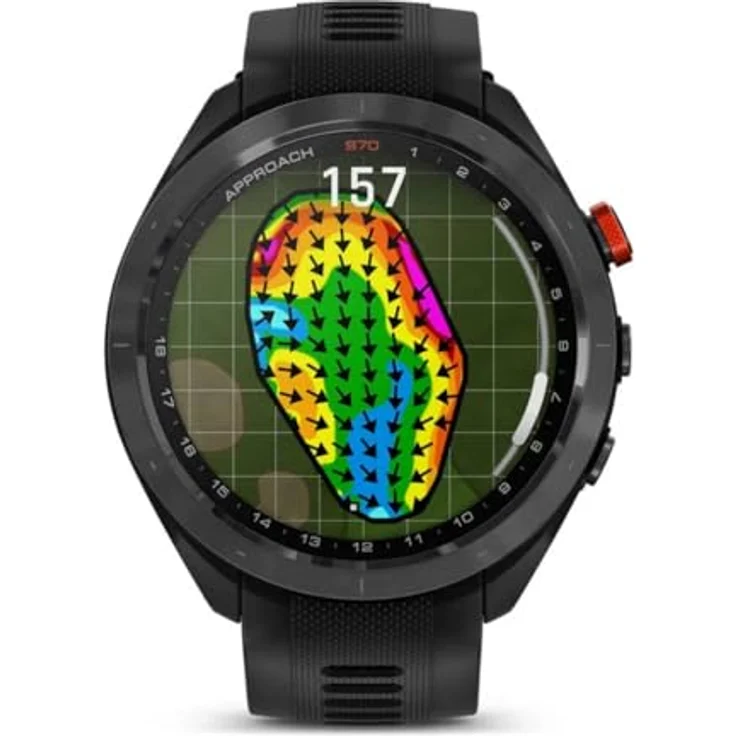 Garmin Approach S70 47mm Schwarz Keramik + Silikon-Wechselarmband – Bild 6