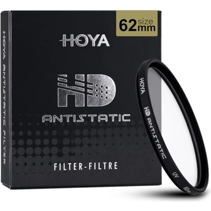 Hoya UV HD Antistatic 62mm, Kamera-Filter mit antistatischer Beschichtung und optimalem UV-Schutz – Bild 1