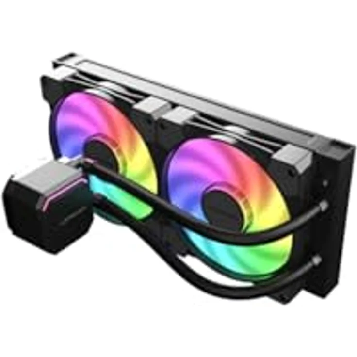 LC-Power LC-CC-240-B-ARGB, CPU Wasserkühler mit 240 mm Radiator und ARGB-Beleuchtung, Schwarz – Bild 3