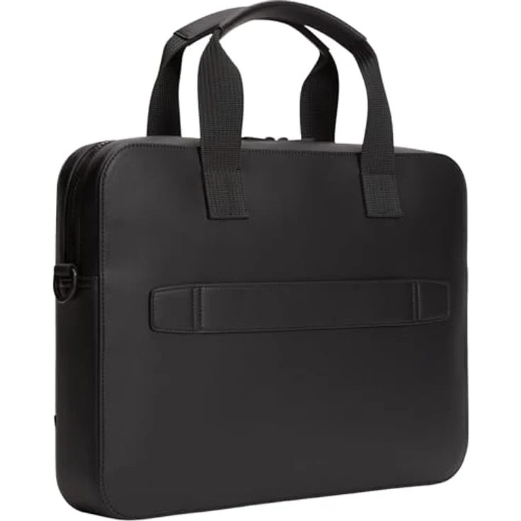 Tommy Hilfiger TH Foundation Aktentasche, 38.5 cm mit Laptopfach, schwarz, 100% Polyurethan – Bild 2