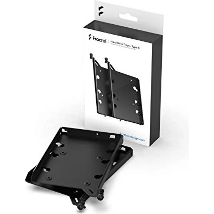 Fractal Design Typ B, Schwarz, Doppelpack - Festplattenaufbewahrung mit leichtem Design – Bild 4