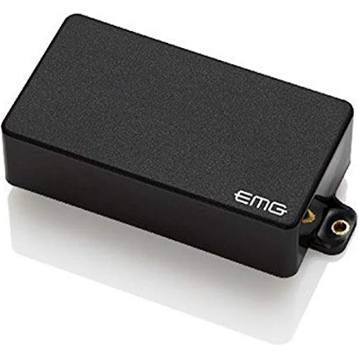EMG EMG 81 Black, Aktiver Humbucker Tonabnehmer für E-Gitarre mit starkem Output und lötfreiem Installationssystem, schwarz – Bild 2