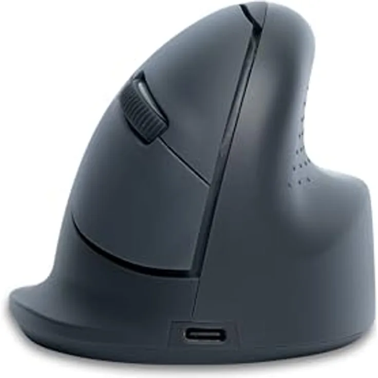 R-Go HE Basic Ergonomische Maus, Bluetooth 5.0, Wiederaufladbar, Vertikale Ergo Maus, 1600 DPI, Schwarz