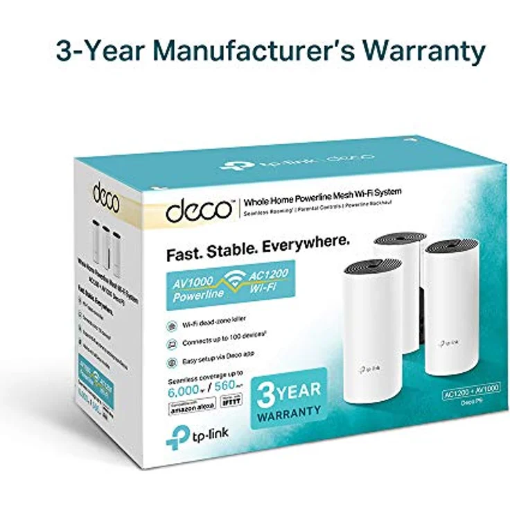 TP-Link Deco P9 - WLAN-System (3 Router) - bis zu 557 m² - GigE - 802.11a/b/g/n/ac, Bluetooth 4.2 - Dual-Band – Bild 6