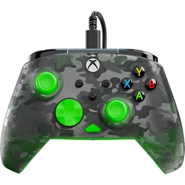 Turtle Beach Rematch Core Wired Controller | XB | Anpassbare 2-Stopp-Impuls-Trigger, Ghost Camo Black & Green – Bild 10