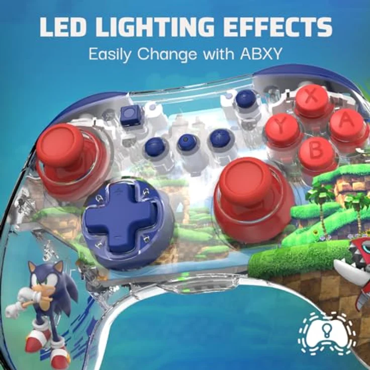 PDP REALMZ Wired Controller für Nintendo Switch, Mehrfarbig mit integrierter Sammlerfigur, bis zu 40 Stunden Akkulaufzeit und LED-Beleuchtungseffekten – Bild 4
