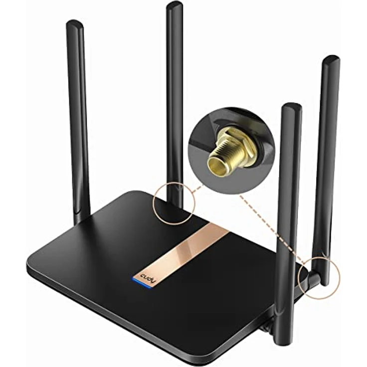 Cudy LT500D 4G LTE Modem Router, AC1200 Mesh-WLAN, austauschbare Antennen, VPN, Cloudflare, SMA – Bild 1