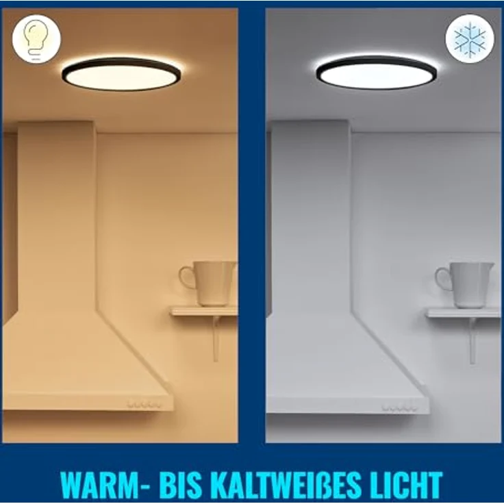 WiZ SuperSlim Deckenleuchte Tunable bk White 2450lm – Bild 8