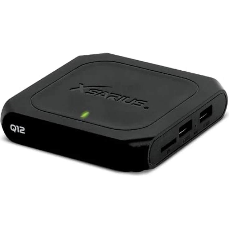 Xsarius Q12 Plus Android 12 4K UHD IP-Receiver Dual-WiFi, HDMI, BT, USB 3.0, Schwarz – Bild 2