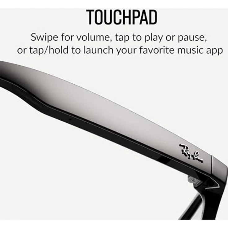 Ray Ban Smart Glasses, AR Brille mit integriertem Display, Schwarz – Bild 5