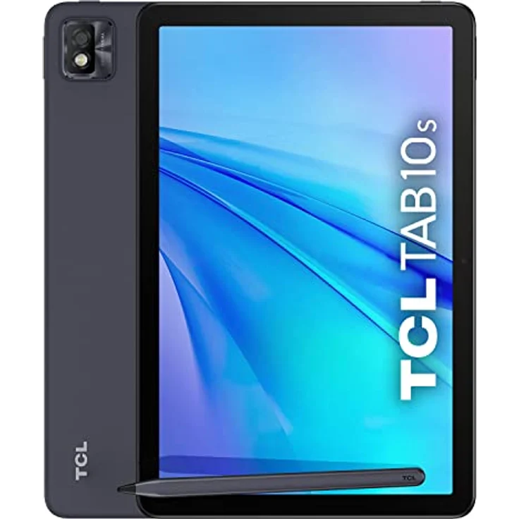 TCL TAB 10s 4G LTE Tablet (2021) inkl. passive Pen und Headset, 10.1 Zoll FHD-Display, Octa-Core Prozessor, 8000mAh Akku, 32 GB Speicher, 3 GB RAM, 8 MP Rückkamera / 5 MP Frontkamera, Android 10, Gray – Bild 3