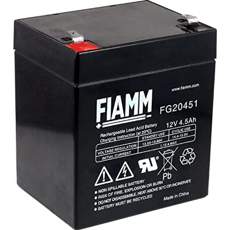 FIAMM Ersatzakku für USV APC Smart-UPS SMT2200RMI2U, 12V 4500mAh, Bleiakku in Schwarz, wartungsfrei, AGM-Technik – Bild 2