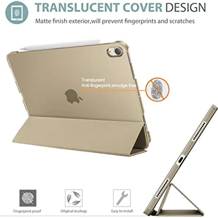 ProCase Hülle für iPad Air 5. Generation 2022/ iPad Air 4. Generation 2020 10.9 Zoll, Schutzhülle Smart Case Cover Kompatibel mit iPad Air 5 4 -Starlight – Bild 4