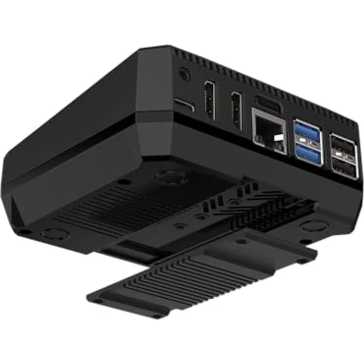 smart-home-komponente Argon ONE V3 M.2 NVME PCIE Case für Raspberry Pi 5, mit Aluminium-Kühlkörper, programmierbarem 30-mm-Lüfter und umfassender M.2 NVME-Unterstützung bis 2280