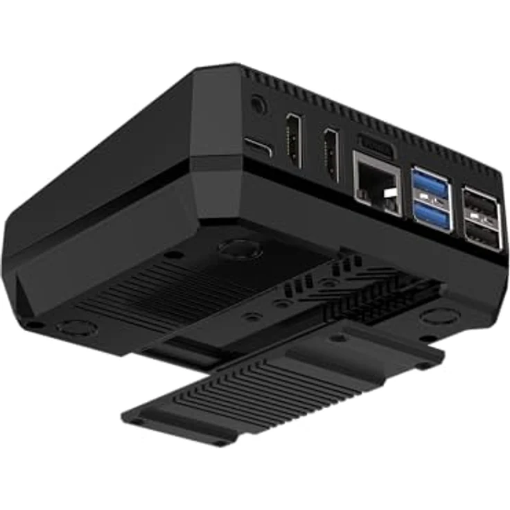 smart-home-komponente Argon ONE V3 M.2 NVME PCIE Case für Raspberry Pi 5, mit Aluminium-Kühlkörper, programmierbarem 30-mm-Lüfter und umfassender M.2 NVME-Unterstützung bis 2280 – Bild 1