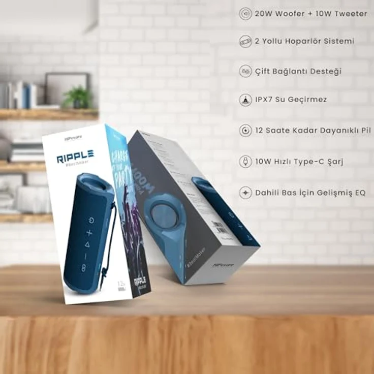 HiFuture Speaker Ripple Bluetooth (black) (6 h), Bluetooth Lautsprecher, Schwarz – Bild 8