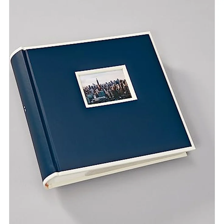Semikolon 351132 200 Pockets Album – 23 x 22,3 cm – 100 Seiten cremefarben, für 200x 10x15 Fotos – marine blau – Bild 2