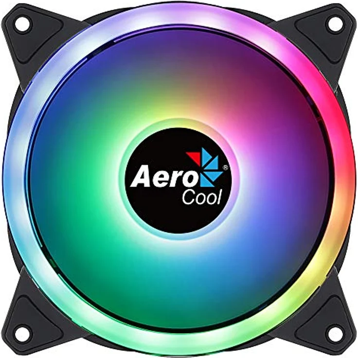 Aerocool Duo 12 Computergehäuse Ventilator 12 cm Schwarz (AEROPGSDUO12ARGB-6P) – Bild 2