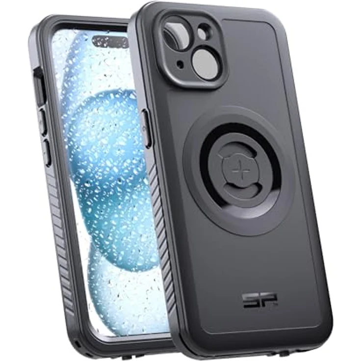 SP CONNECT Phone Case Xtreme, kompatibel mit iPhone 15, Militärstandards zertifiziert, magnetische Befestigung, kabelloses Aufladen, MagSafe kompatibel, wasserdicht, schwarz – Bild 1