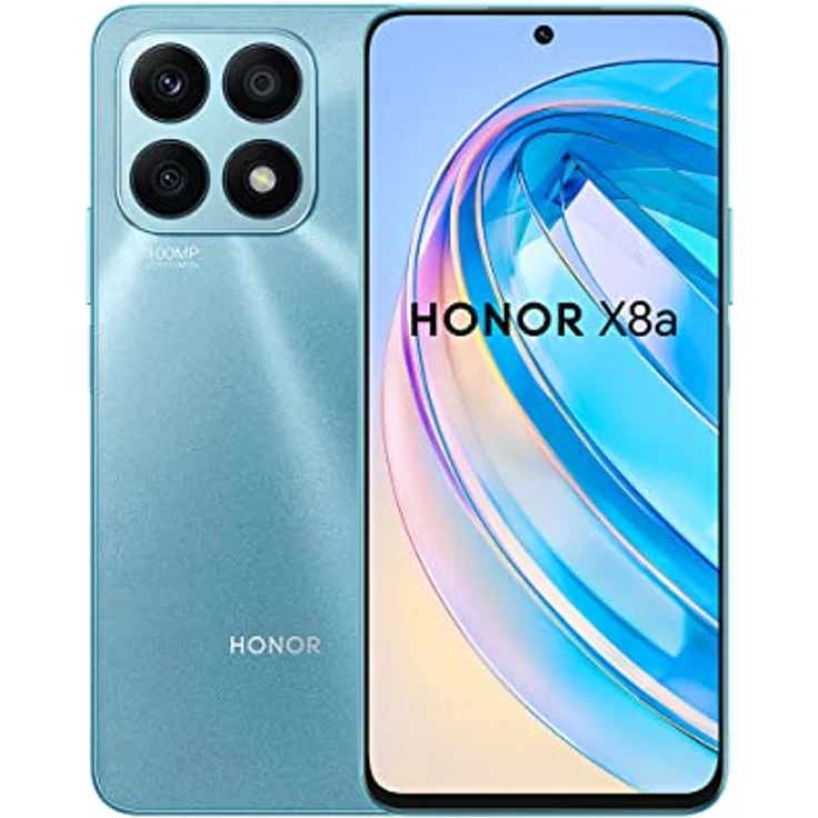 Honor X8a 128GB/6GB RAM Dual-SIM cyan-lake – Bild 1