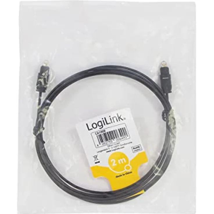 LogiLink Toslink Kabel - bietet beste Tonqulität für Ihre Soundbar, das Heimkino, HiFi Anlage, Spielkonsole, etc. in 2,0 m – Bild 5