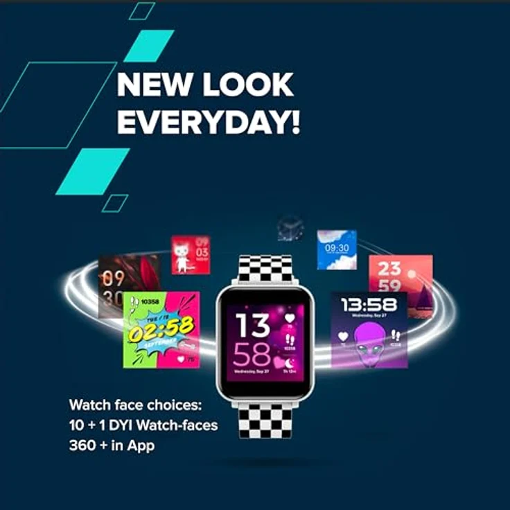 Canyon CNE-KW43 Smartwatch für Kinder, wasserdicht nach IP67, 1,54 Zoll IPS-Display, Schrittzähler, Bluetooth 4.0 LE, leichtes Design – Bild 2