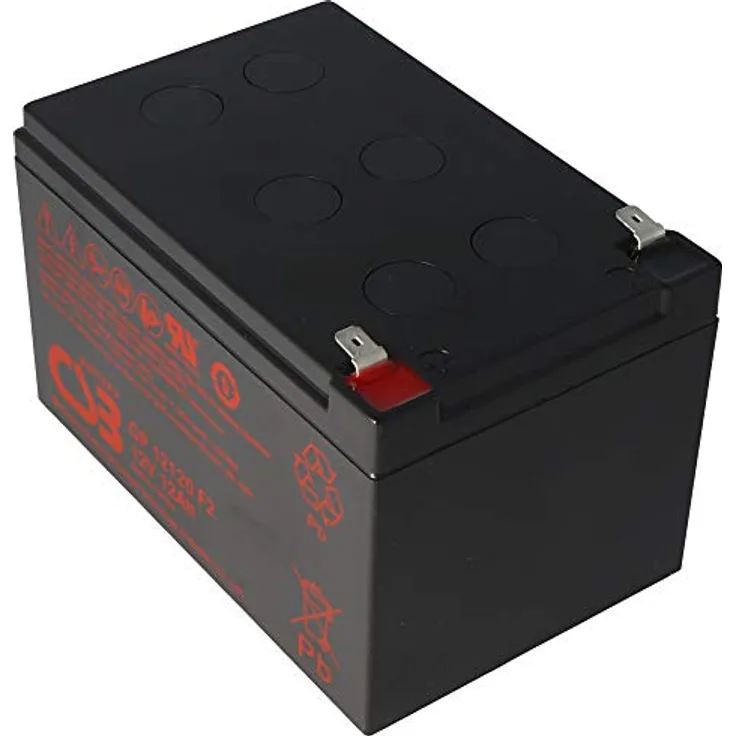 CSB CSB-GP12120F2 12 Volt AGM Bleiakku 12Ah, 151x98x100mm Faston 6,3mm 5 Jahres Type Standby, Batterie