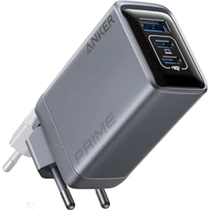 Anker Prime Ladegerät, 100W USB-C Ladegerät, 3 Port GaN faltbares und kompaktes Anker Wandladegerät, für MacBook, iPad, iPhone Modelle iPhone 16, Galaxy S24/S23 und mehr, Schwarz – Bild 1