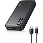 UGREEN Power Bank 20000mAh 22.5W, Externer Handyakku mit USB C Input&Output PD 20W Powerbank mit digitalem Display, kompatibel mit iPhone 16 Pro/Pro Max/16/15/14, Galaxy S24 Ultra, Pixel 8 und mehr