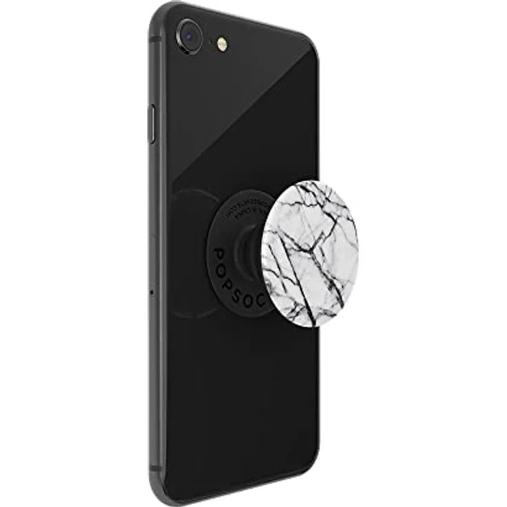 PopSockets PopGrip - Ausziehbarer Sockel und Griff für Smartphones und Tablets mit einem Austauschbarem Top - Dove White Marble – Bild 4
