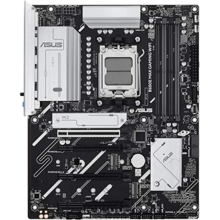 ASUS Prime B850-PLUS WiFi Gaming Mainboard Sockel AMD AM5, ATX DDR5 PCIe 5.0 3X M.2, WiFi 6E, DisplayPort HDMI BIOS Flashback Aura Sync, schwarz – Bild 2