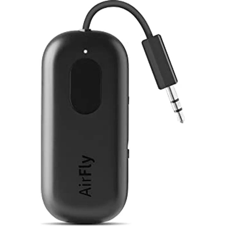 Twelve South AirFly Pro Bluetooth Wireless Audio Transmitter/Receiver für bis zu 2 AirPods/Wireless Kopfhörer; Verwendung mit jeder 3,5 mm Audio Buchse, Schwarz – Bild 1