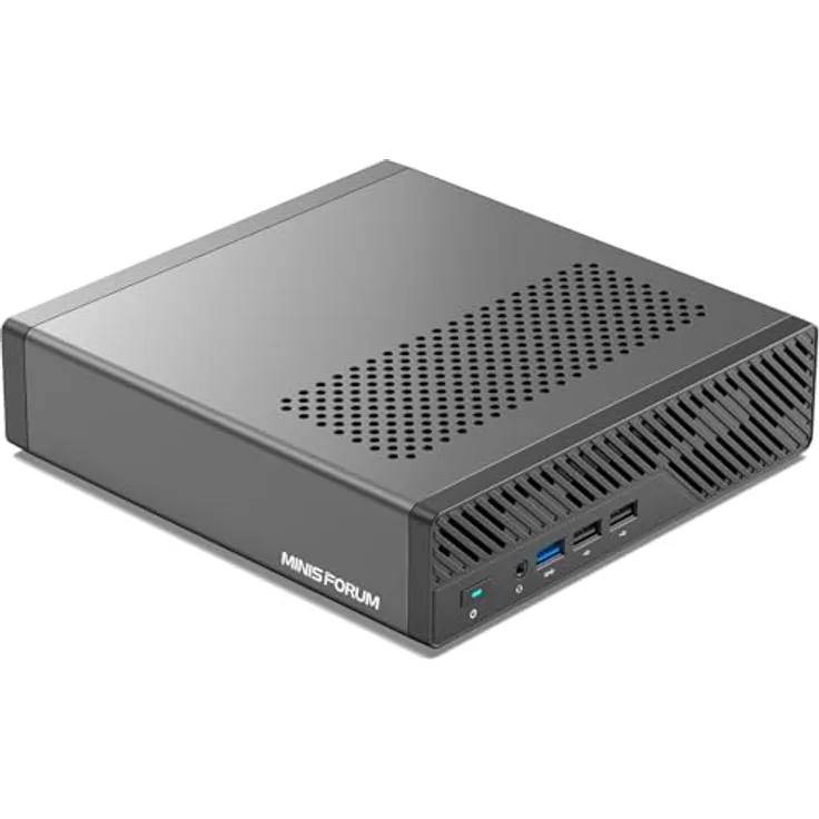MINIS FORUM MS-01 Mini PC, Intel Core i9-13900H 8 Core/20 Thread bis zu 5,4 GHz, 32 GB DDR5/1 TB SSD, Mini-Desktop-Computer, HDMI/USB4, 10G Port, Schwarz