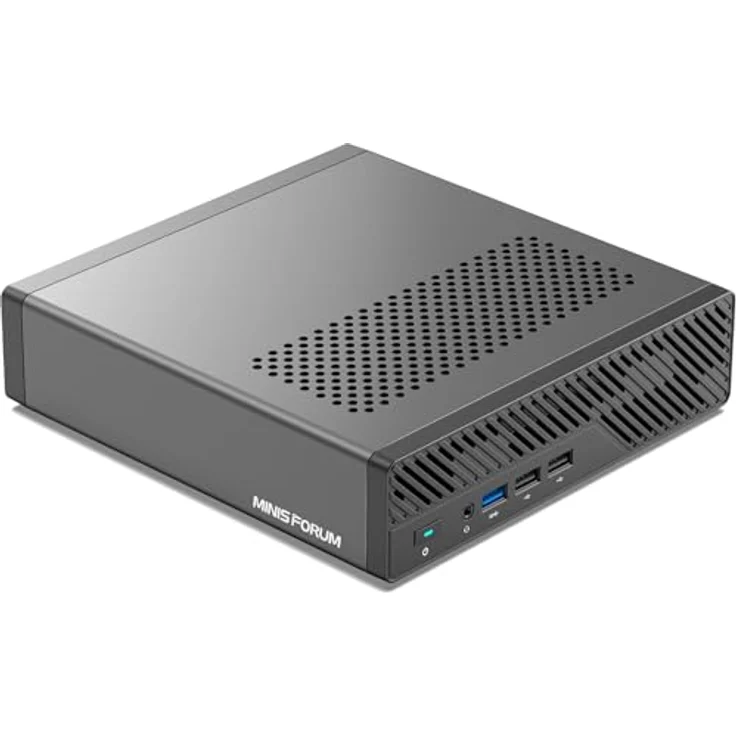 MINIS FORUM MS-01 Mini PC, Intel Core i9-13900H 8 Core/20 Thread bis zu 5,4 GHz, 32 GB DDR5/1 TB SSD, Mini-Desktop-Computer, HDMI/USB4, 10G Port, Schwarz – Bild 1