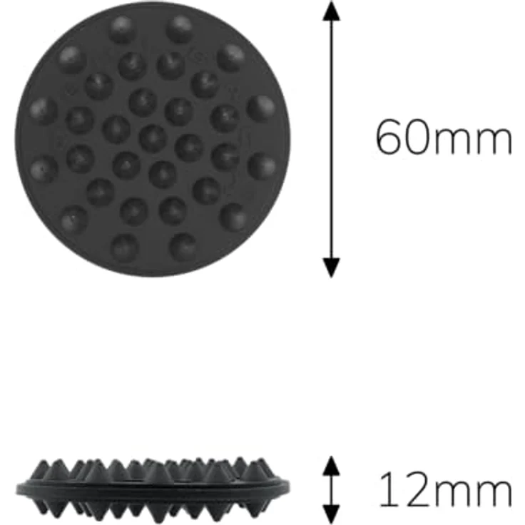 Oehlbach Shock Absorber - Flacher & effektiver Absorber Resonanzdämpfer (geeignet für kleine & große Lautsprecher, Geräte) 4 Stück - schwarz – Bild 3