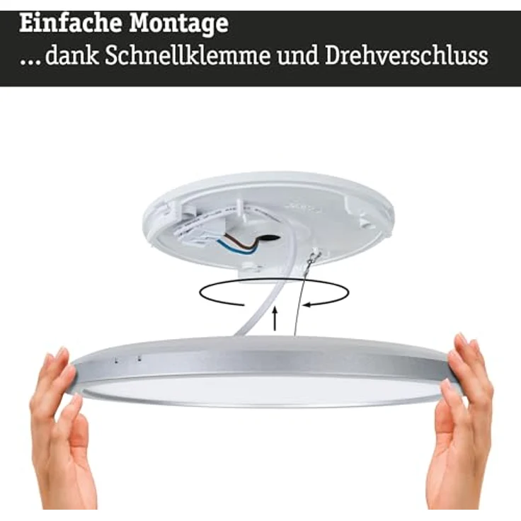 Paulmann Panel Atria Shine IP44 Sensor 11,2W 4000K 190mm Weiß Kunststoff Smarte Deckenbeleuchtung mit Bewegungsmelder – Bild 4