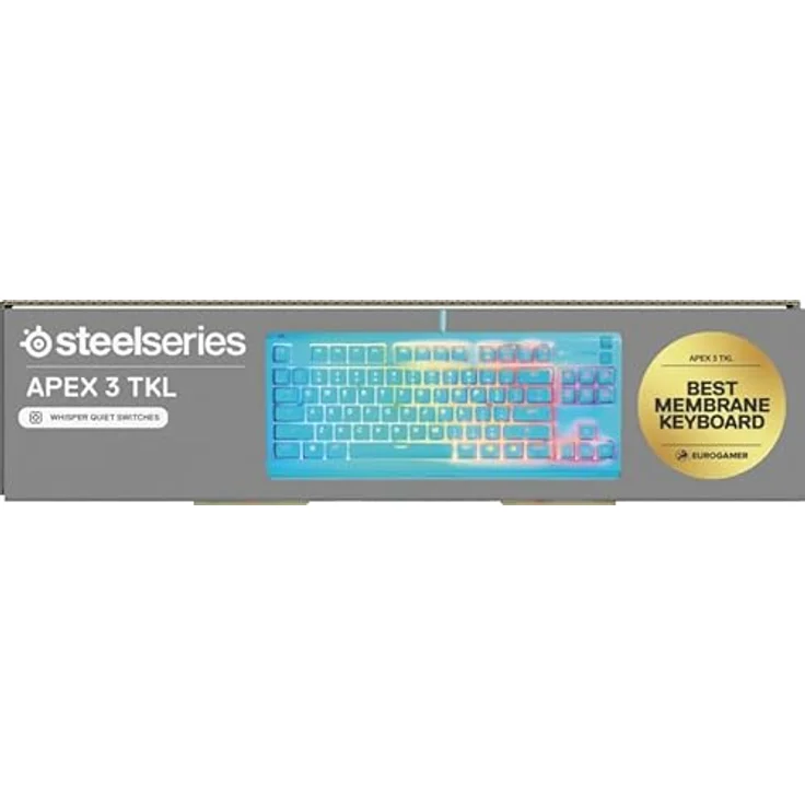SteelSeries Apex 3 TKL, Kompakte Gaming-Tastatur mit flüsterleisen mechanischen Tasten, anpassbarer RGB-Beleuchtung und Multimedia-Steuerung – Bild 15