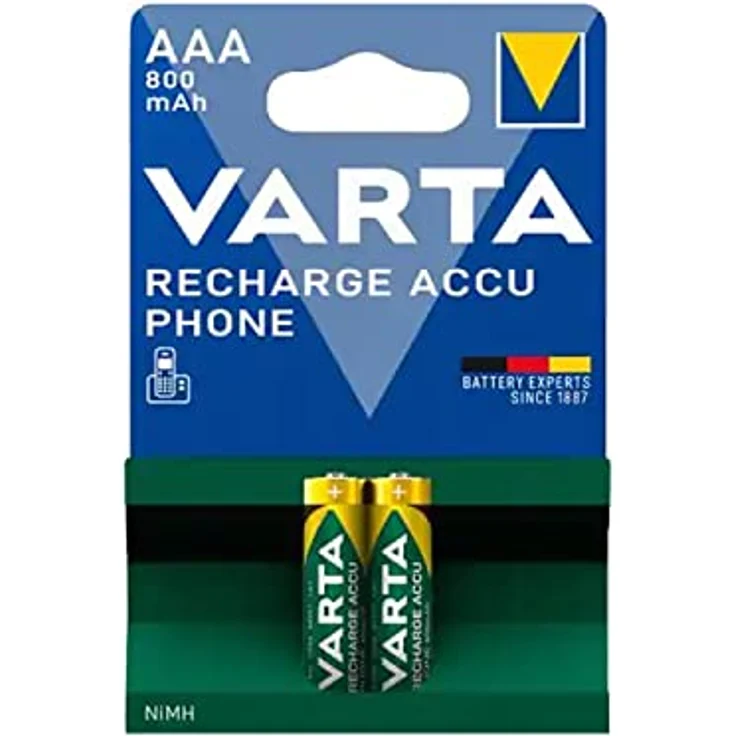 Varta Professional Phone Power AAA Micro HR03 NiMH Akku 1,2V 800 mAh (2 St.) – Bild 2