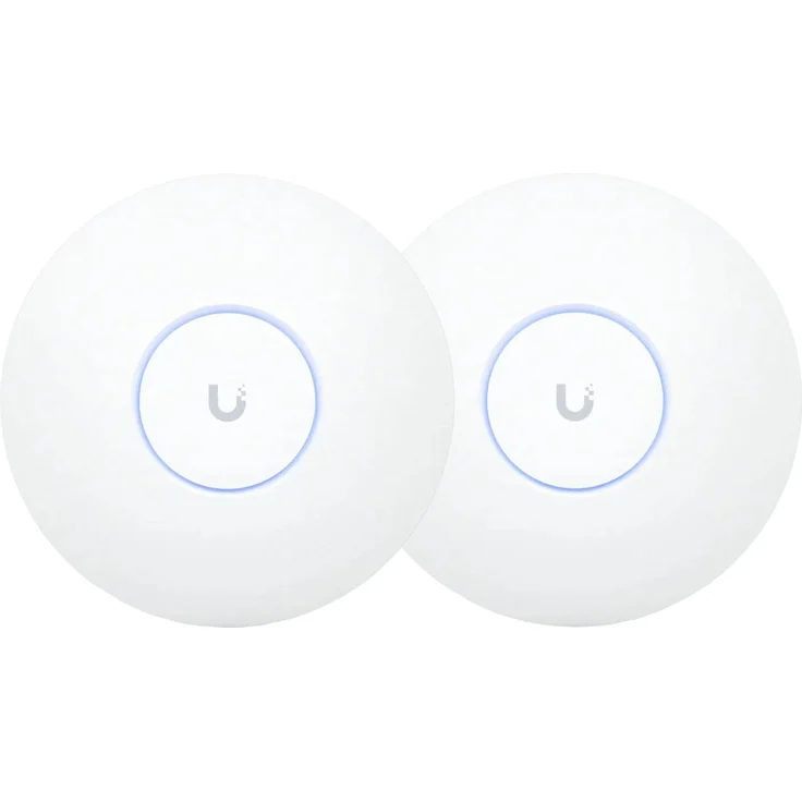 Ubiquiti Unifi U7 Pro Duo Pack, Access Point mit WLAN 7, bis zu 5700 Mbps, 2,5 GBE-Anschluss mit POE+, weiß
