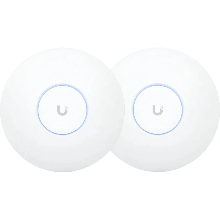 Ubiquiti Unifi U7 Pro Duo Pack, Access Point mit WLAN 7, bis zu 5700 Mbps, 2,5 GBE-Anschluss mit POE+, weiß