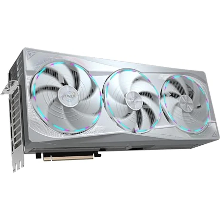 Gigabyte AORUS GeForce RTX 5090 Master Ice 32G Grafikkarte - 32 GB GDDR7, 512 Bit, 2655MHz Kernfrequenz, NVIDIA DLSS 4, blau – Bild 3