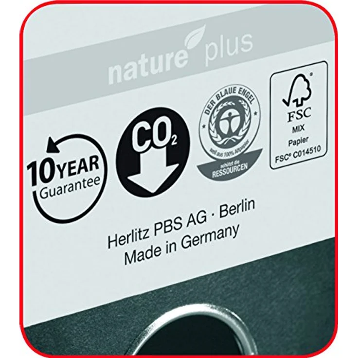 Herlitz Aktenordner maX.file »nature plus«, breit, DIN A4, Rückenbreite 8 cm, mit Griffloch, Raumsparschlitzen, Kantenschutz und aufgeklebtem Rückenschild, Pappe mit farbigem Kraftpapier kaschiert – Bild 3