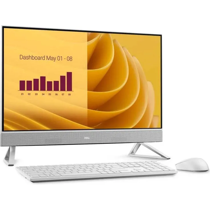 Dell EC27250, All-in-One-PC mit 27" Full HD, Intel Core i7, 16 GB RAM, 1 TB SSD, Windows 11 Pro, Pearl White