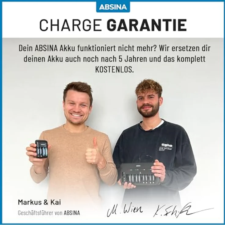ABSINA 4X Solar Akku AA wiederaufladbar 800mAh 1.2V NiMH - Mignon AA Solar Batterien mit geringer Selbstentladung - Akku Solar Batterie, Akkus für Solarlampen – Bild 3
